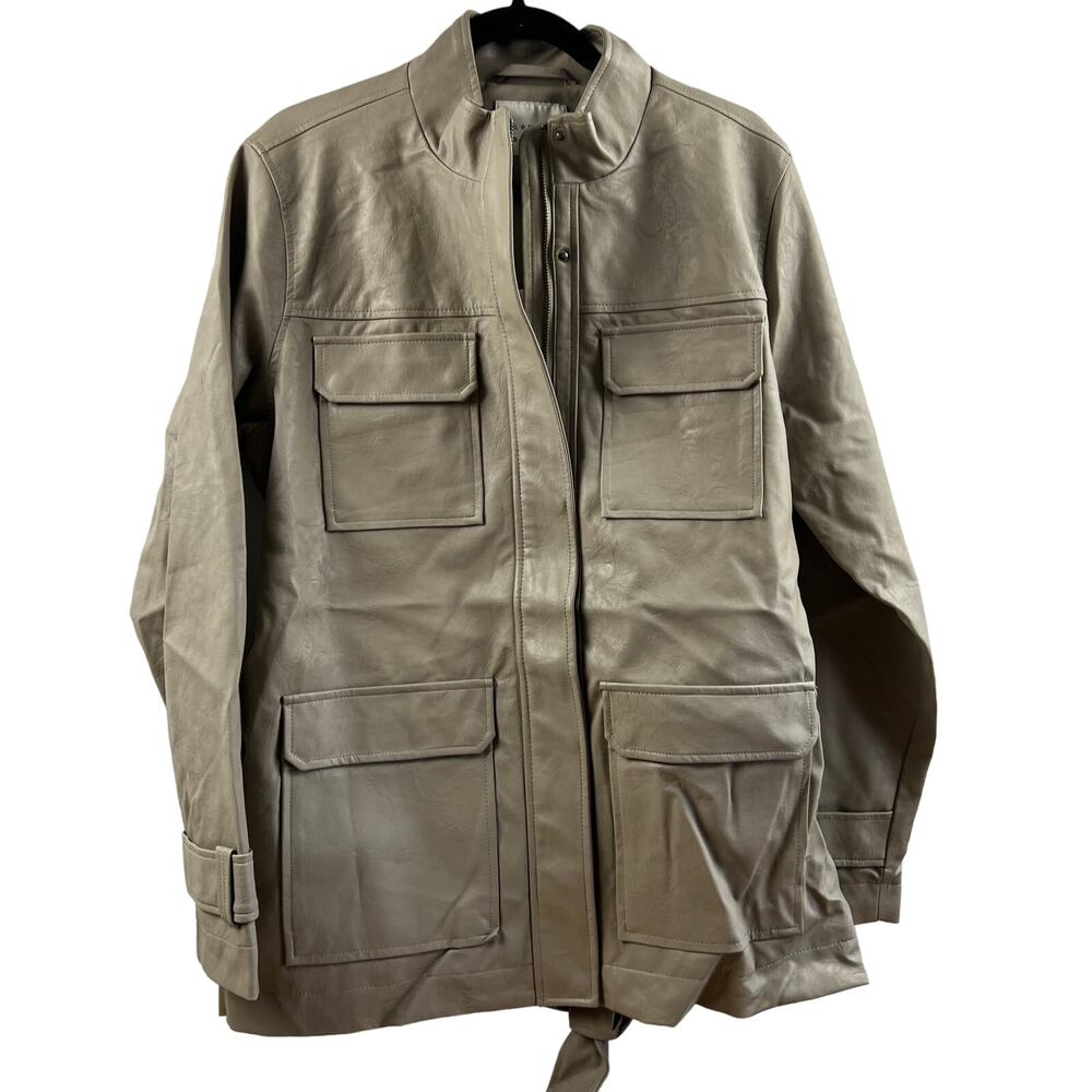 A New Day Women's Brown Anorak Jacket With Belt - Size Large - NWT
